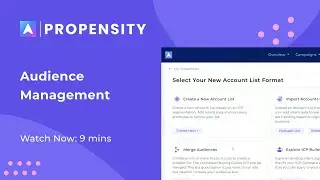 ABM Audience Management in Propensity