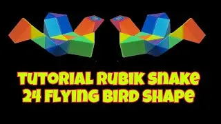 Rubik's snake 24 flying bird shape