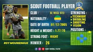 ROY MOUNIENGUE 🔵 MIDFIELDER 🔵 AL WASL U23 🔵 BEST OF 2023/24 FHD