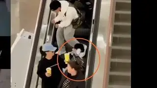 Girl throws drink on cute kid 🤣 screaming kid reaction
