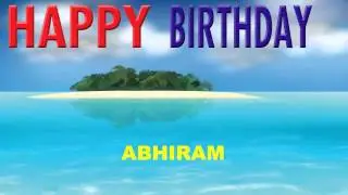 Abhiram  Card Tarjeta - Happy Birthday