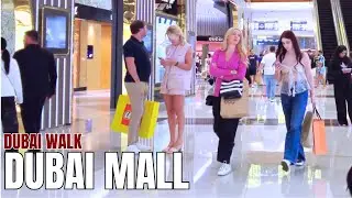 Dubai Mall in Winter Time [ 4K ] Walking Tour