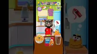 talking tom mukbang, breakfast corn dog, maccaroni, chocolate milk, episode 114