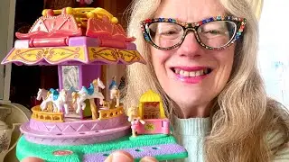 ASMR  Delightful Vintage Polly Pocket Carousel fairground toy  (soft spoken)