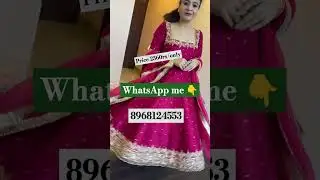 👗*Launching New Party Wear Look #ethnicgown #receptionwear #sangeetoutfit