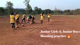Junior Girls v/s Boys Morning Practice Hard work 💪 Vlogs Video