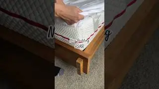 New Bedding ASMR! #bedmaking #bedroomdecor #asmrsounds #bedsheets #duvetcover #duvet #asmrcleaning