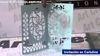 Invitaciones y Cajas en Cartulina – Plotter de Corte – Art Creation