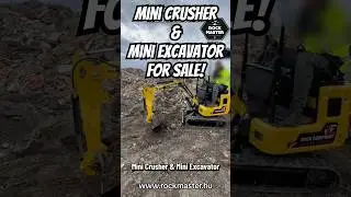 Mini Machines for sale! #shorts #shortvideo #crushermachine #crushing #excavator #minicrusher
