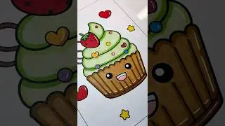Cupcake coloring #coloring