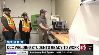 Welding students at Clinton Community College gear up for graduation