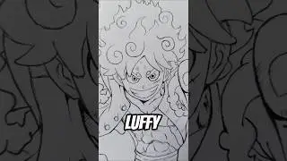 Drawing Luffy Gear 5 🔥#luffy #artjun #animeart