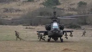 AH-64 Apache Helicopters Training at Allied Spirit 25, Germany.