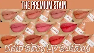 The Premium Stain Matte Stains Lip Swatches | LUNA