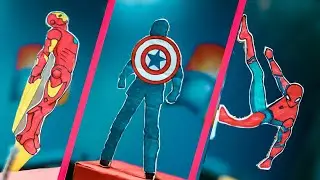 DIY avengers room decore project // diy Marvel craft.