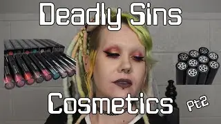 Deadly Sins Cosmetics REVIEW pt2 | Lip Swatches | Alternative Indie Makeup