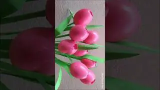 Eggshell Tulip Flower|Best Out of Waste|Tulip Flower|Egg shell Crafts #shorts #viral #youtubevideos