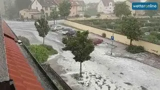 Hagelunwetter in Oberfranken (23.05.2018)