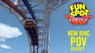 New 2022 Fun Spot RMC Roller Coaster, POV Concept