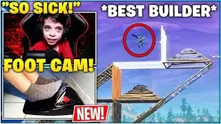 AARON (Streamer With No Hands) Gets *NEW* Foot Cam & SHOWS Off His INSANE Building Skills!