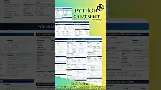 Top Python Cheat Sheet 🐍💻 #pythontips  #python #pythonprogramming #pythonforbeginners #shorts