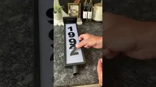 No more guessing in the dark 🌙✨This solar-powered address sign lights up automatically #sunpowered