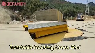 Customized Battery Railway Transfer Trolley,360&deg; Rotate Electrical Turntable Cart