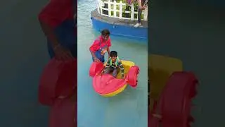 enjoying boat ride @daisy farm Hyderabad
