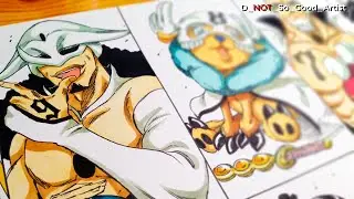 Drawing the Straw Hat Pirates as Espadas | One Piece X Bleach
