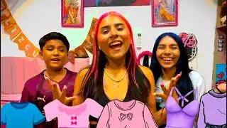 24 HORAS COMPRANDO ROPA DE COLORES 🩷💙💜// Maiye y los teletubyx