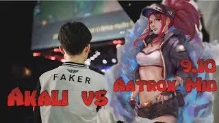 Faker - Akali vs Aatrox Mid - LoL Season 9 KR Ranked | League Of Legends