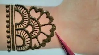 Simple Full Hand Arabic Mehndi Design
