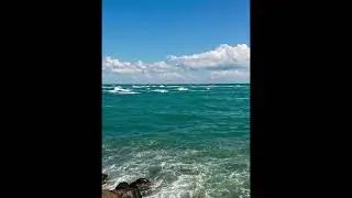 The Sea of Azov waves and beach