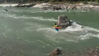 Rishikesh River Rafting Drone Shot