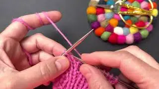 Fadenführung für ein festes, ebenmäßiges Strickbild
