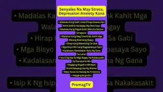 Senyales Na May Stress Depression Anxiety Kana #depression #anxiety #stress