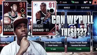 NEW 91 OVR FIRE & ICE LEGENDS IN NBA LIVE MOBILE 18 FROZEN PRESENT PACKS!!!