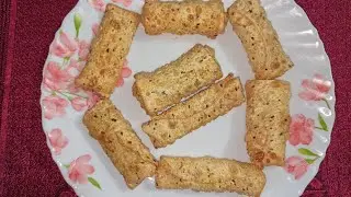 Stuffed Papad Recipe | Chicken Stuffed Papad Roll Recipe