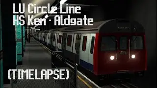 London Underground Circle Line: High Street Kenington - Aldgate (TIMELAPSE)