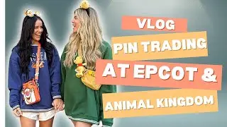 Our FIRST TIME Pin Trading at Disney!