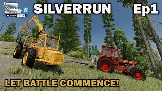 SILVERRUN FOREST | FS22 | Ep1 | LET BATTLE COMMENCE! | Farming Simulator 22 PS5 Let&rsquo;s Play.