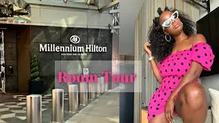 MILLENNIUM HILTON NEW YORK ONE UN PLAZA | ROOM TOUR | CORNER KING #tipsyuponarrival
