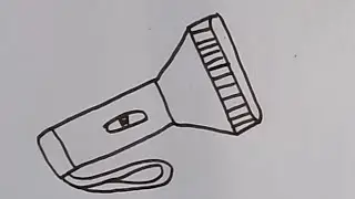 How to draw a Torch Light || step by step Drawing