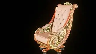 Manager Office Chair : 3D Model with Blender