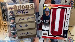 QUAD AUTO #/5 & BY THE LETTERS PATCH AUTO !/100 - CASE HITS!! | 2009 UD SIGNATURE STARS HOBBY BOX x2