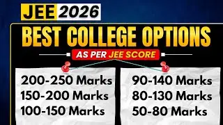 Best College Options as per JEE Main Marks | JEE Mains 2026 Marks vs College | JEE Mains 2026