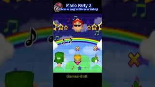 Mario Party 2 - Lucky Minigames - Mario vs his friends - Look Away #mario