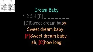 Dream Baby by Roy Orbison guitar play along.