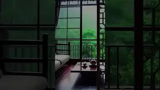 Gentle Rain by the Window 🌧️| 1 Hour Cozy Rain Sounds for Sleep, Relaxing, Studying