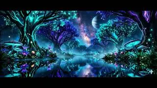 Bioluminescent Forest 🌌 1 Hour 4K HDR Cosmic Ambient &bull; Zenith Ambience ✨